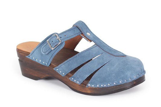 Mary Jane Blue Suede